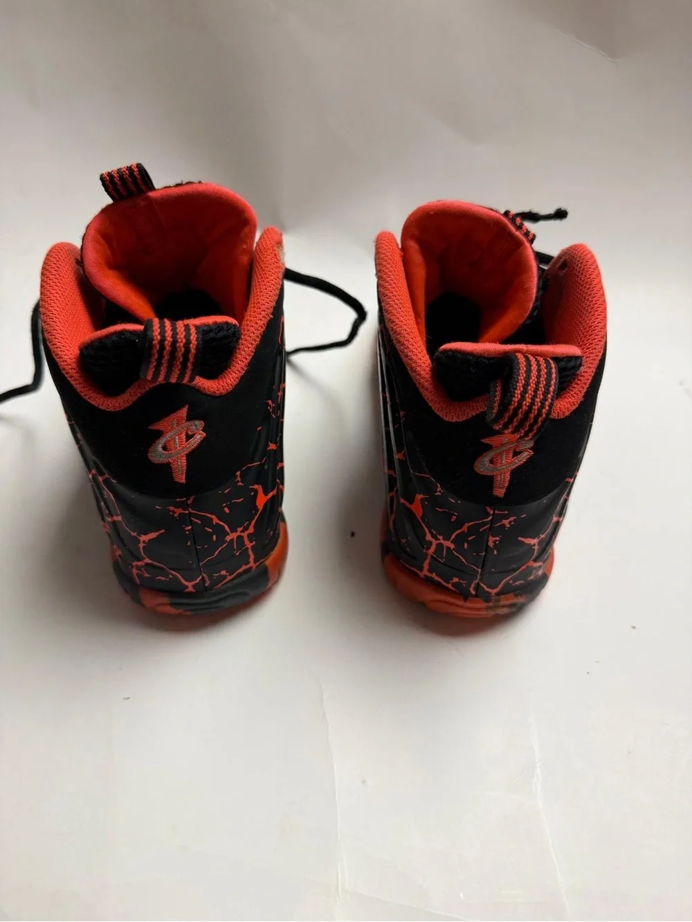 Nike little posite one Black & Orange Athletic Sneakers shoes size 4y
